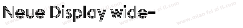 Neue Display wide字体转换